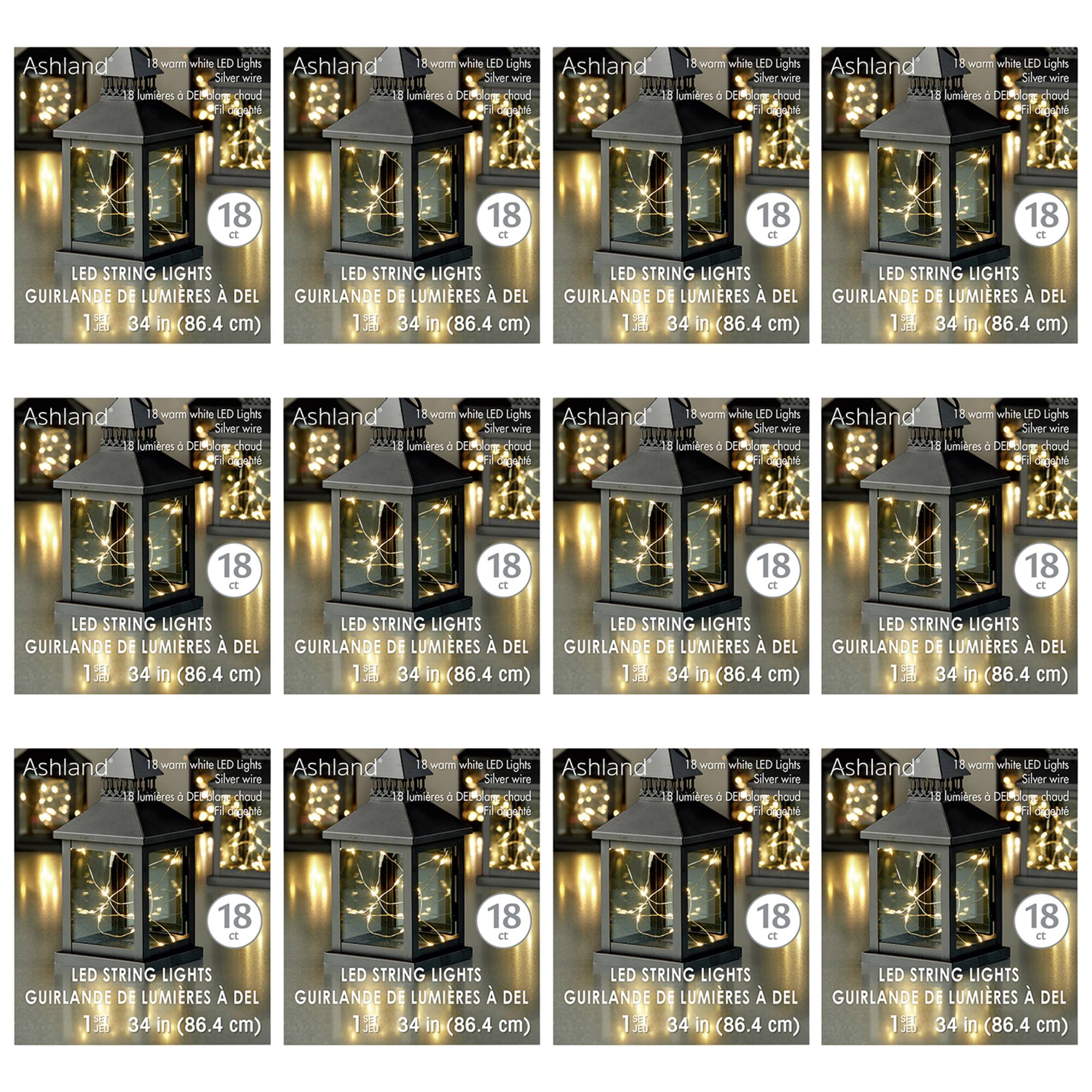 12 Pack: 36" Warm White LED String Lights by Ashland®